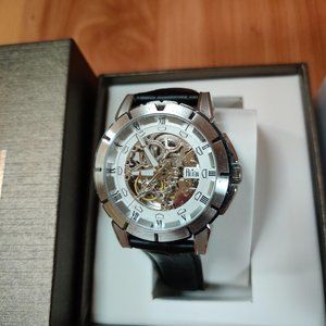 Reign Philippe Men's Automatic Skeleton Dial Black